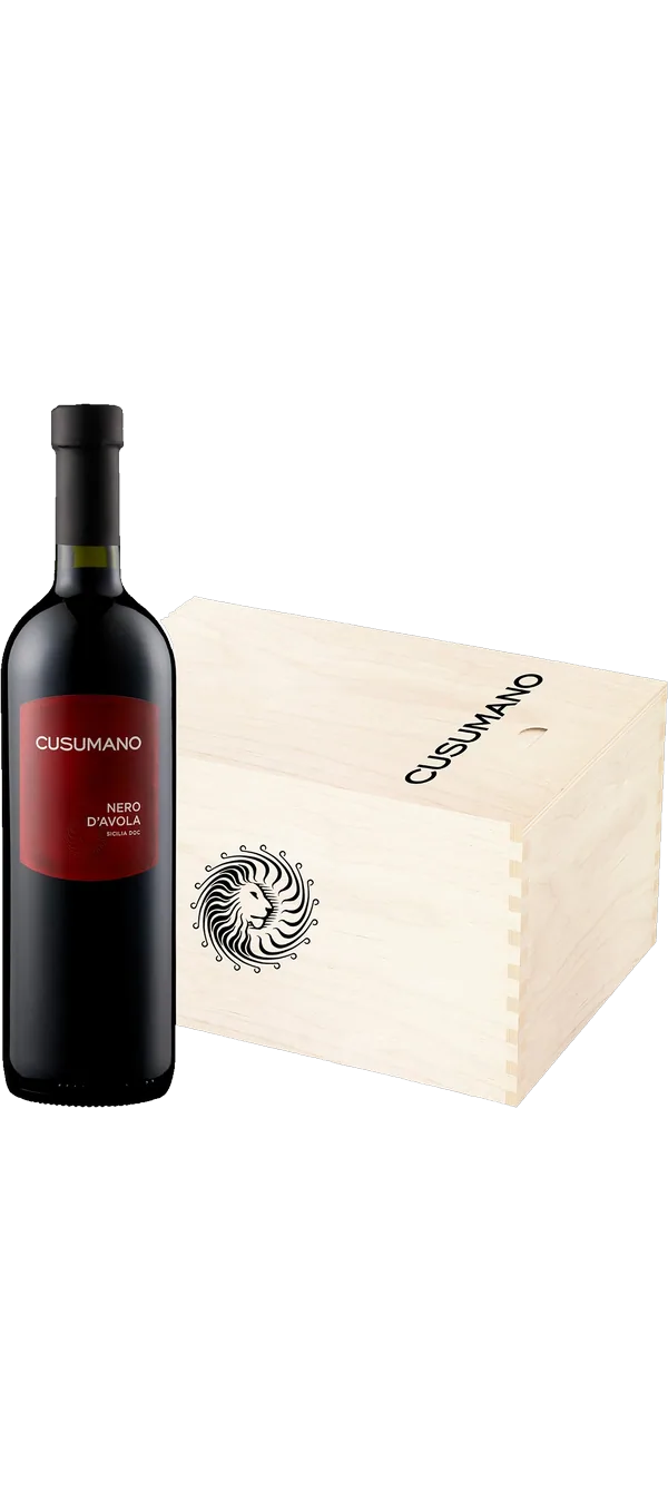 Cusumano - Nero d'Avola Sicilia DOC  - in 6er Holzkiste -