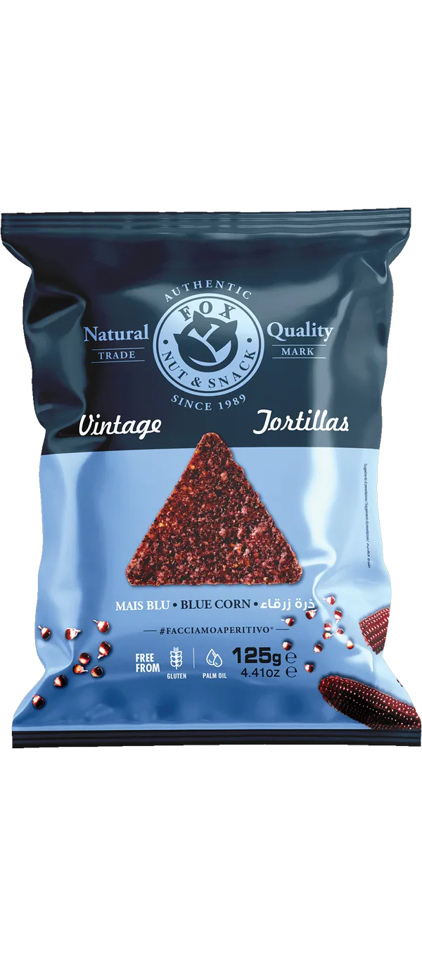 Fox Italia - Vintage Tortillas Chips - Mais blu