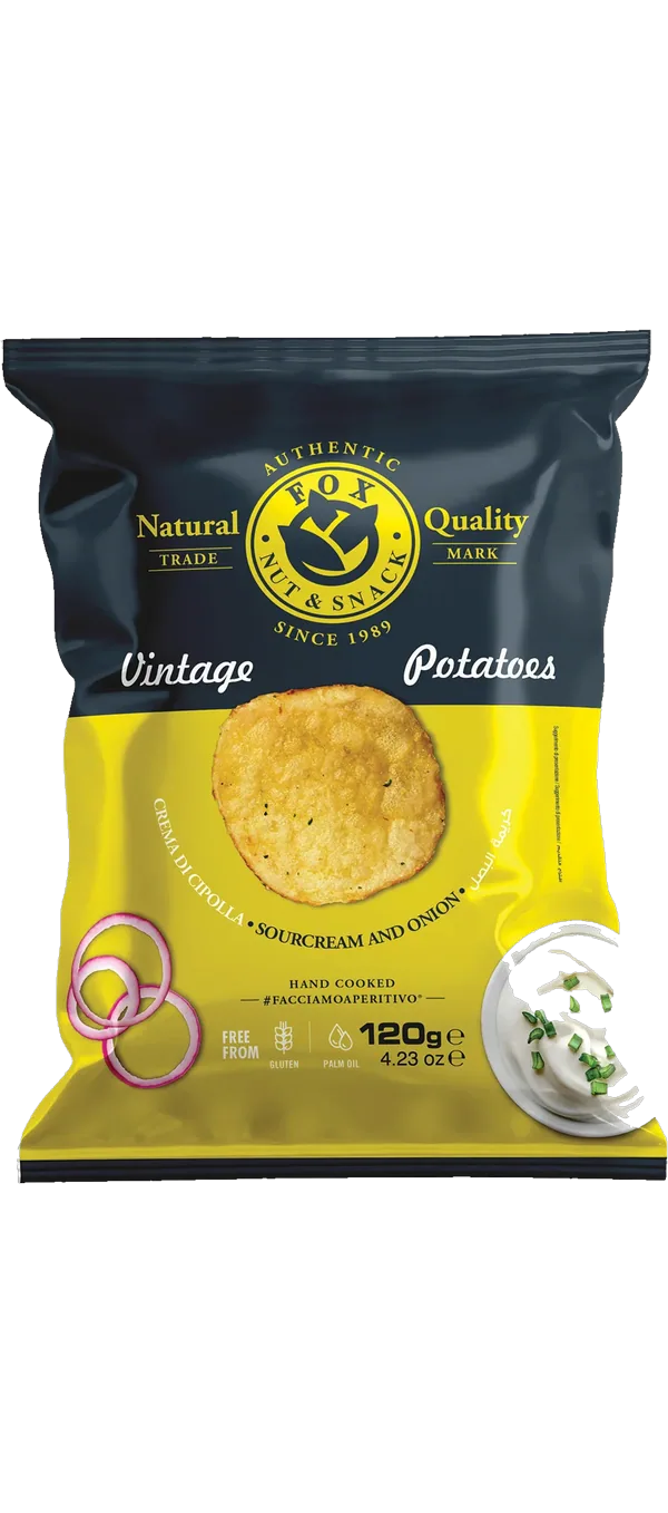 Fox Italia - Kartoffel Chips - Vintage Potatoes Crema di cipolla