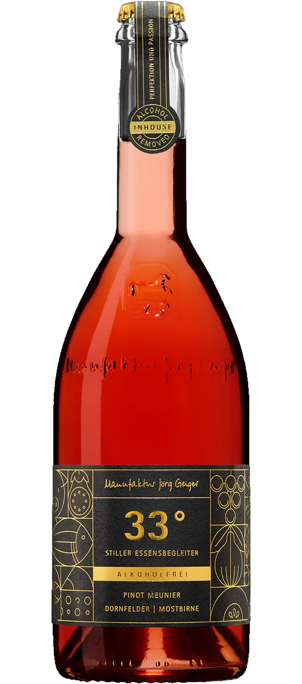 Manufaktur Jörg Geiger - 33 Grad - Pinot Meunier Dornfelder Mostbirne - alkoholfrei