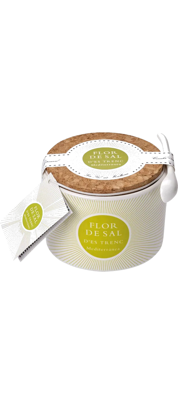 Flor de Sal d'Es Trenc - Flor de Sal Mediterránea Keramikdose - Bio