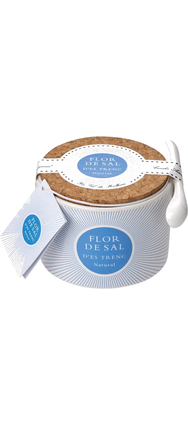 Flor de Sal d'Es Trenc - Flor de Sal Natural Keramikdose - Bio