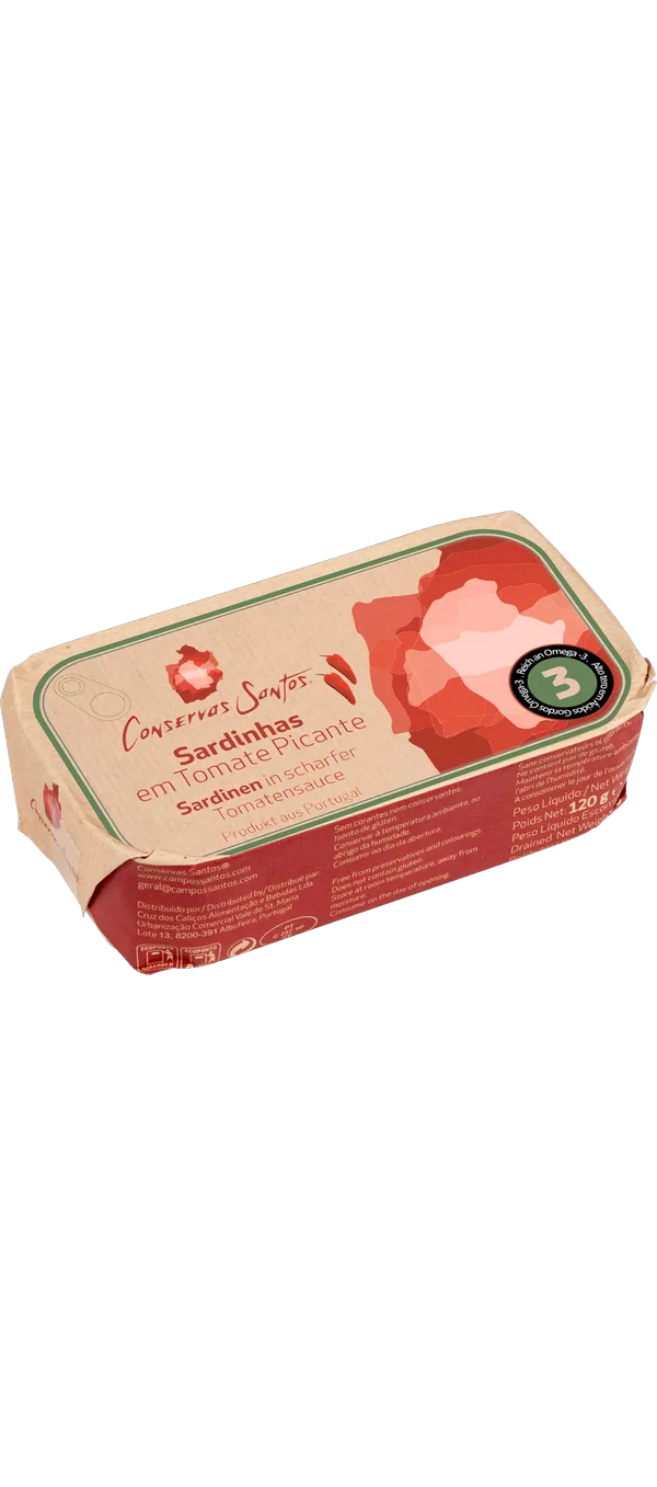 Conservas Santos - Sardinhas em Tomate Picante