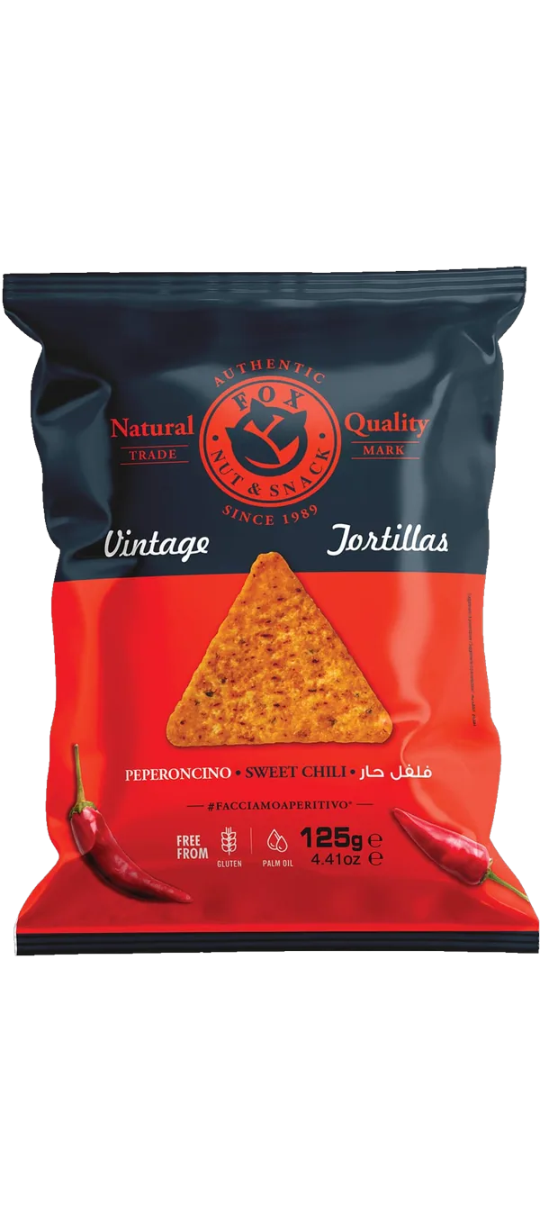 Fox Italia - Vintage Tortillas Chips - Peperoncino