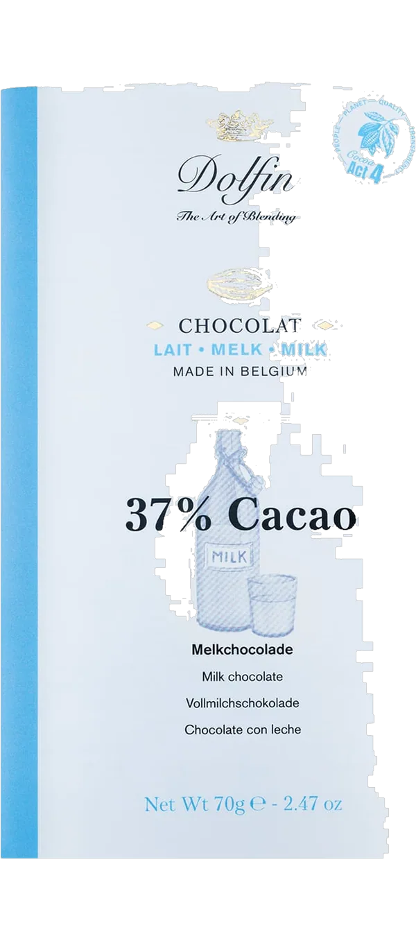 Dolfin Schokolade - Edelvollmilchschokolade 37%