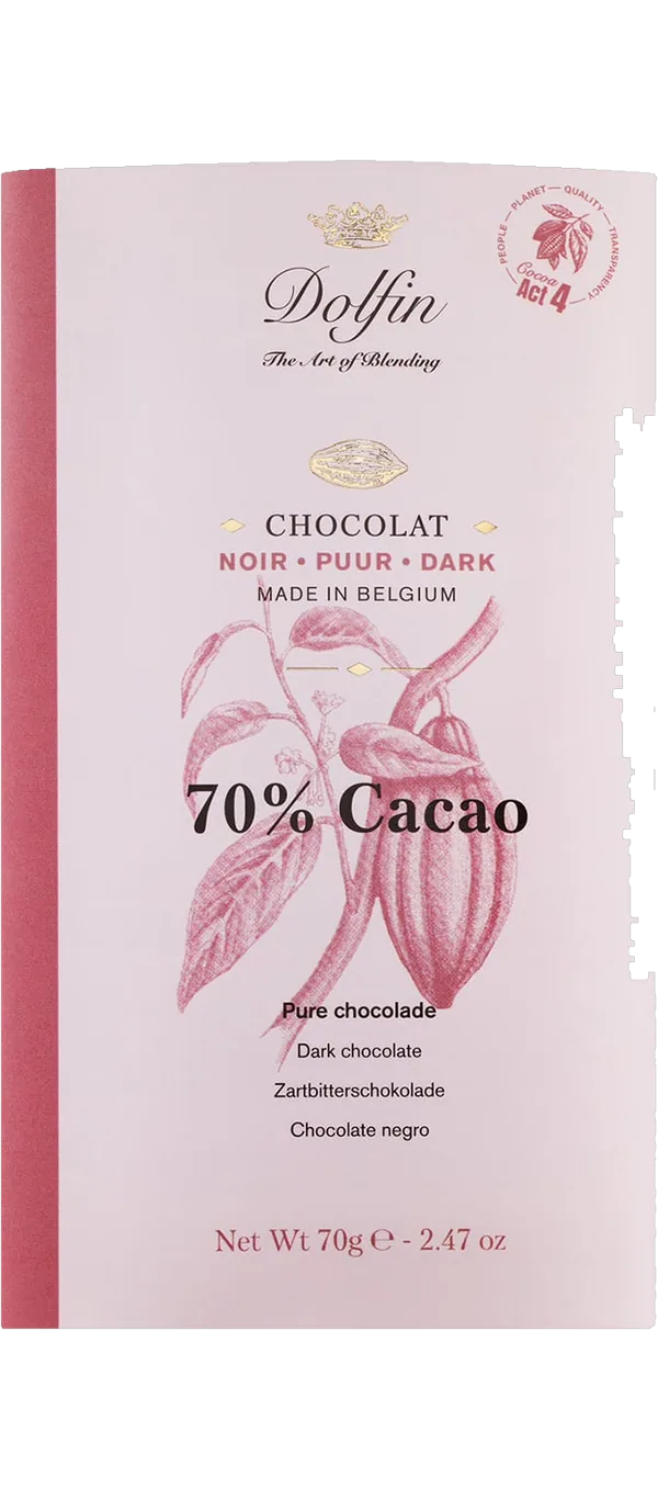 Dolfin Schokolade - Edelbitterschokolade 70%