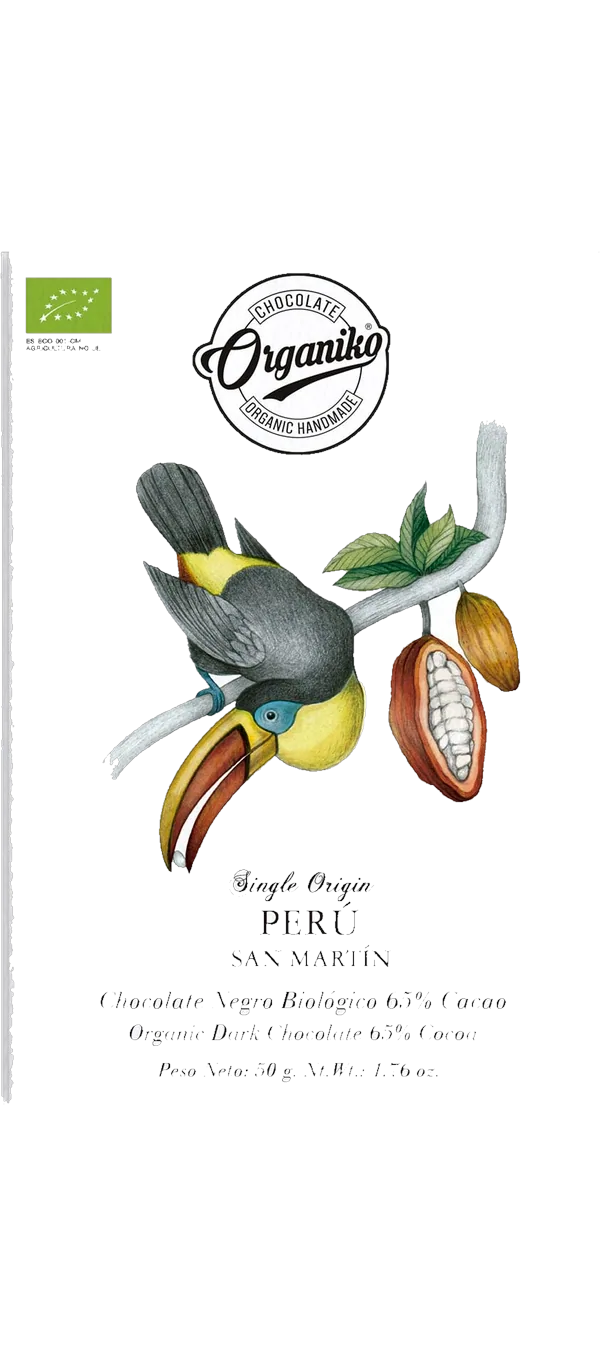 Chocolate Orgániko - Single Origin 65% Cacao Perú "San Martín" - Bio