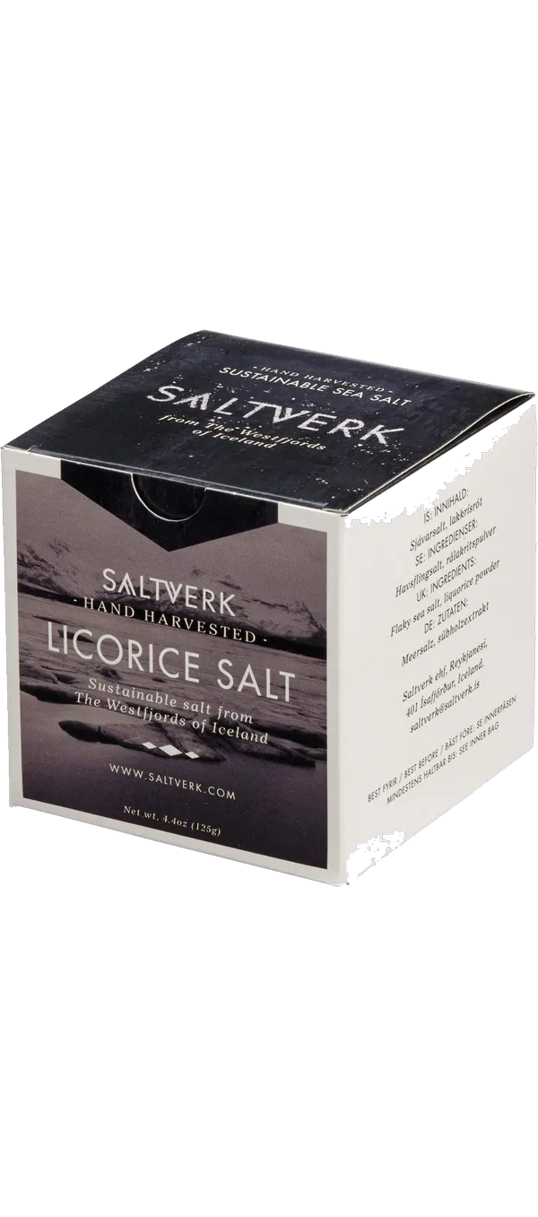 Saltverk - Licorice Salt - Meersalzflocken mit Lakritze