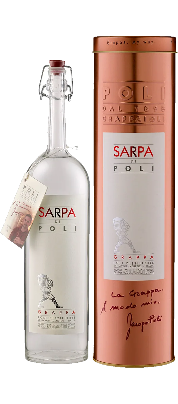 Jacopo Poli - Grappa Sarpa di Poli in Geschenkröhre