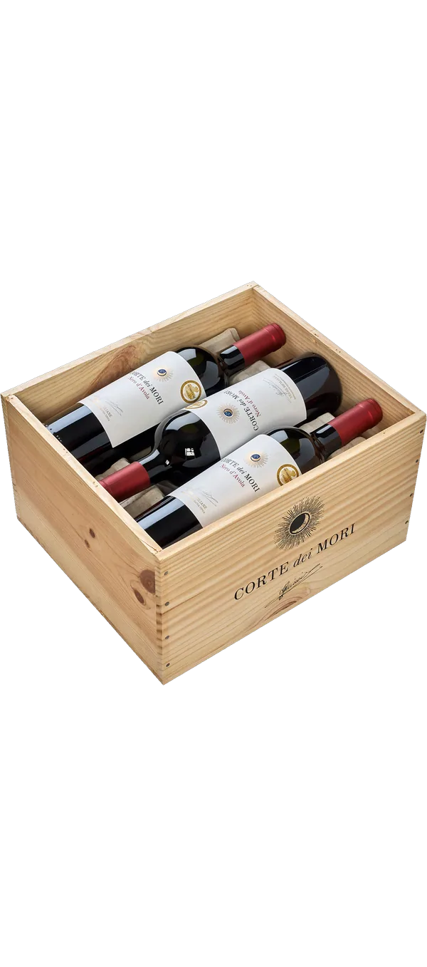 Corte dei Mori - Nero d'Avola Sicilia DOC in 6er Holzkiste