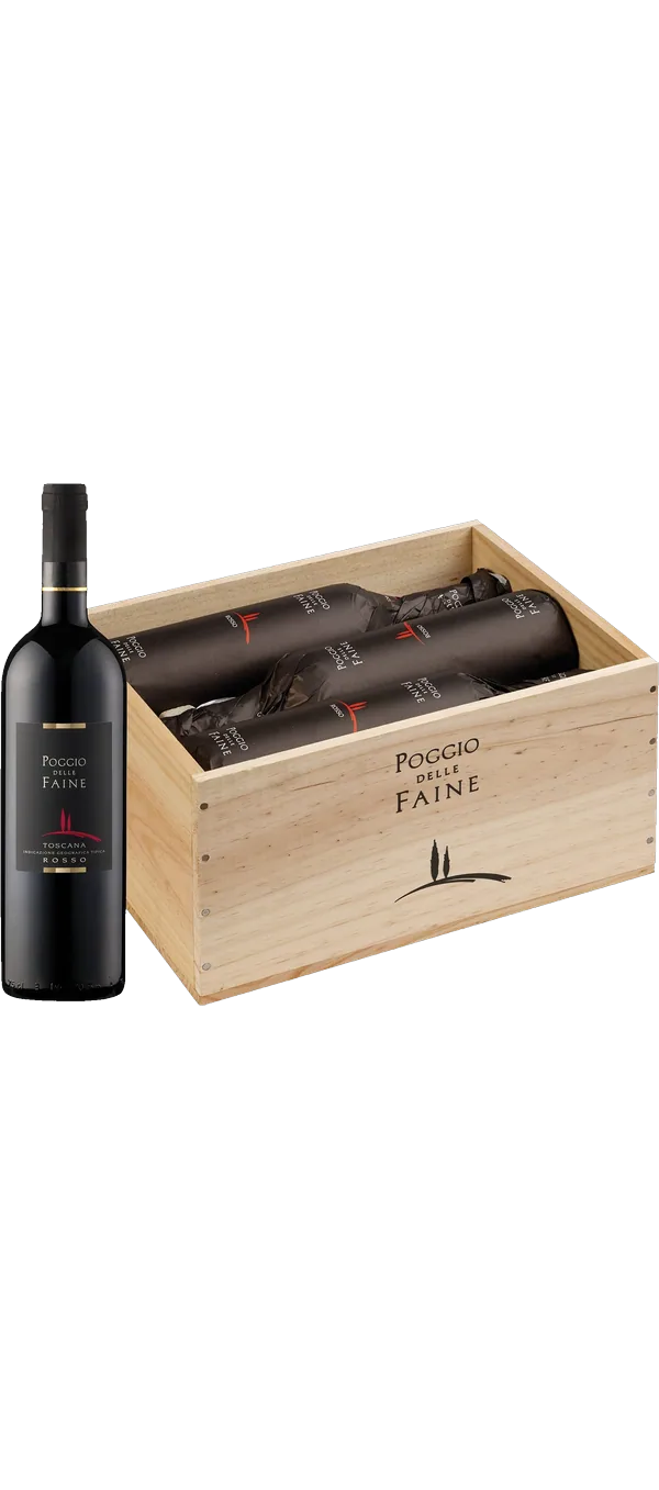 Poggio delle Faine - Rosso IGT 6er Holzkiste