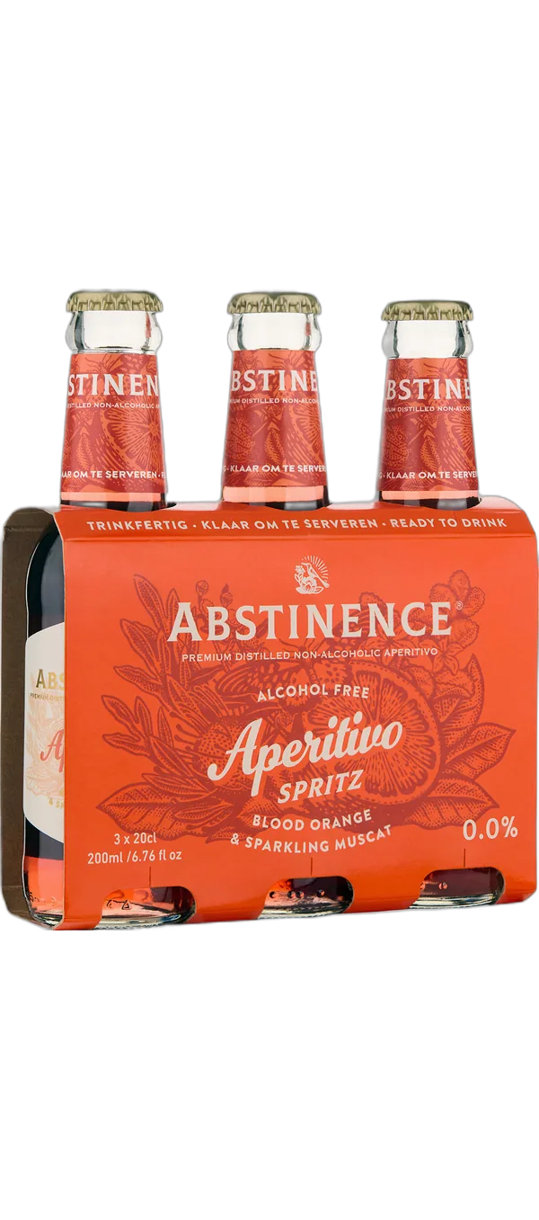 Curated Beverages - Abstinence - Sparkling Blood Orange Spritz 3x0,2l - alkoholfrei