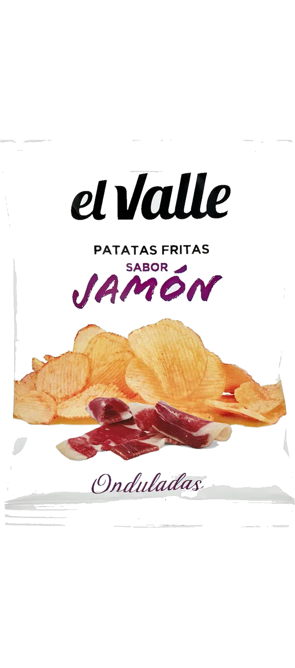 El Valle - Kartoffelchips - Patatas Fritas Sabor Jamón