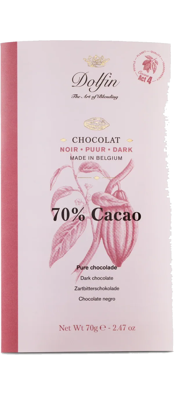 Dolfin - Zartbitterschokolade 70% Kakao