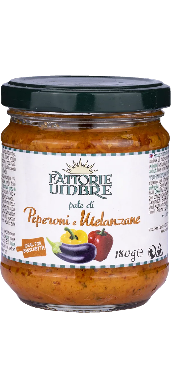 Paté mit Peperoni und Aubergine - Fattorie Umbre