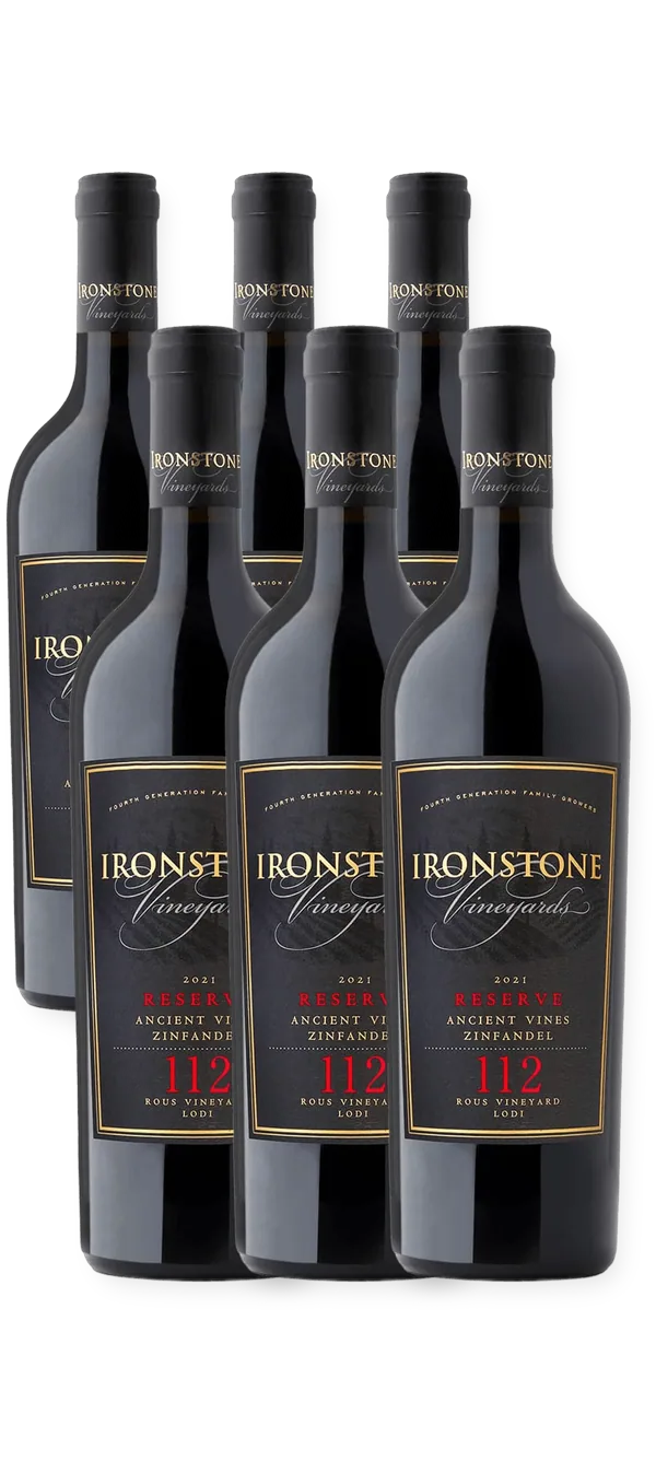 Ironstone Vineyards - Reserve Ancient Vine Zinfandel - Rous Vineyard - 6er-Paket