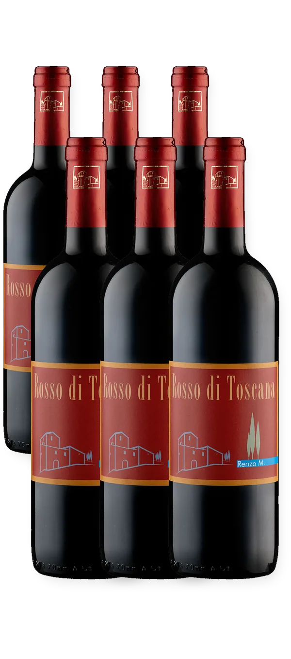 Fattoria di Basciano - Renzo Masi Rosso di Toscana IGT - 6er-Paket, 5 + 1 gratis