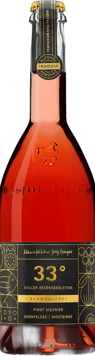 Manufaktur Jörg Geiger - 33 Grad - Pinot Meunier Dornfelder Mostbirne - alkoholfrei