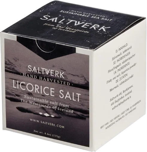 Saltverk - Licorice Salt - Meersalzflocken mit Lakritze