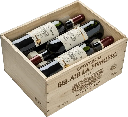 Château Bel Air - La Perriere AOC in 6er Holzkiste