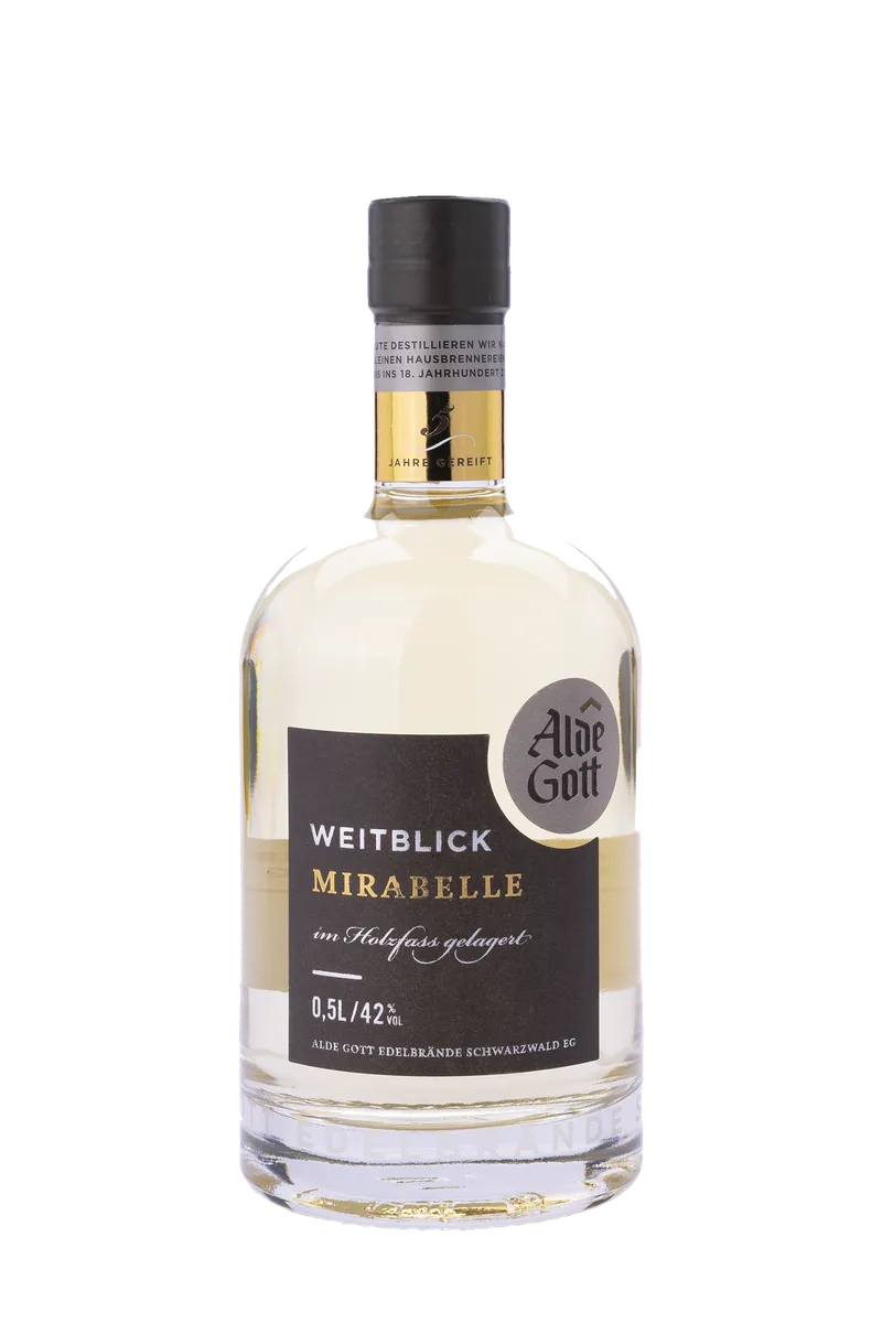 Weitblick Mirabelle im Holzfass gelagert - Alde Gott