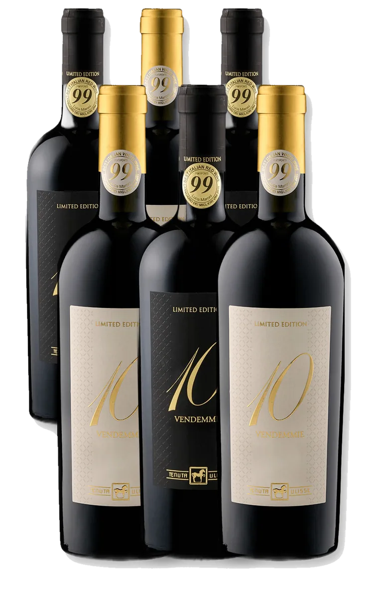 Tenuta Ulisse - DIECI VENDEMMIE Bianco und Montepulciano d'Abruzzo - 6er-Paket