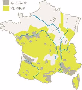 Karte Der Französischen Weinregionen Als Orientierung