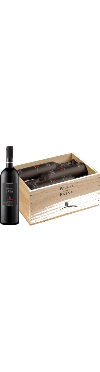 Poggio delle Faine - Rosso IGT 6er Holzkiste