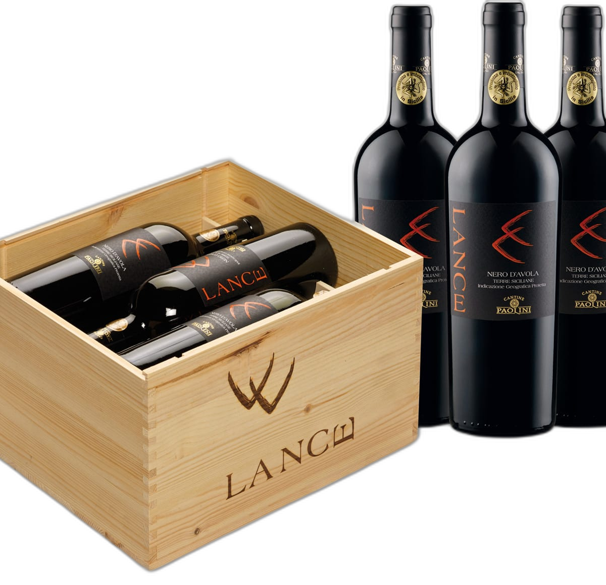 Paolini - Lance Nero d'Avola Sicilia DOC in 6er HK