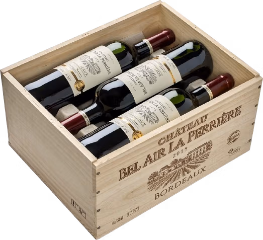 Domaine du Caillaud - Château Bel Air La Perriere AOC in 6er Holzkiste