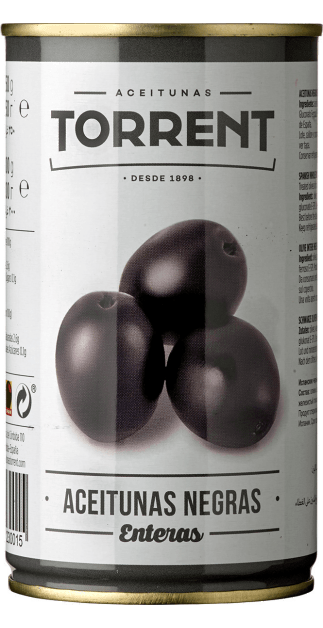Aceitunas Torrent - Aceitunas Negras con Hueso