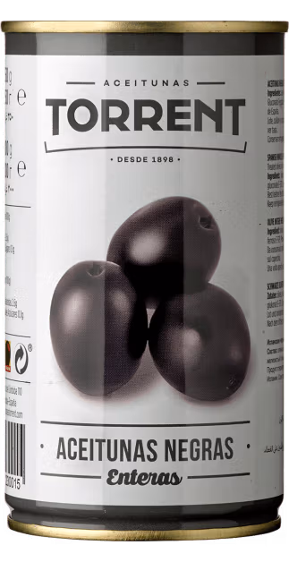 Aceitunas Torrent - Aceitunas Negras con Hueso