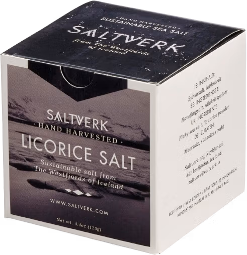 Saltverk - Licorice Salt - Meersalzflocken mit Lakritze