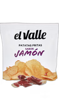 El Valle - Kartoffelchips - Patatas Fritas Sabor Jamón
