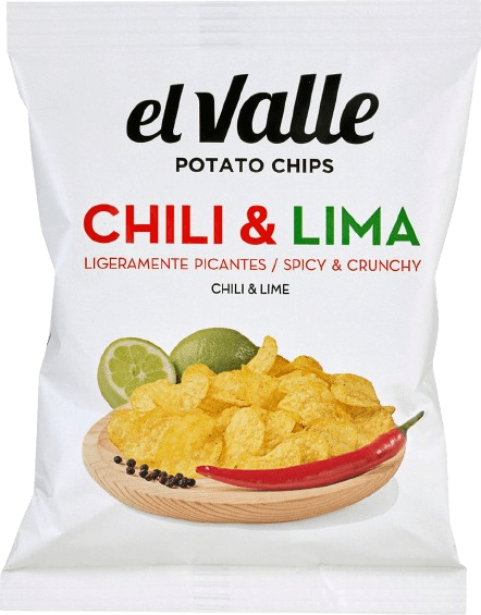El Valle - Kartoffelchips - Patatas Fritas Chili & Lima