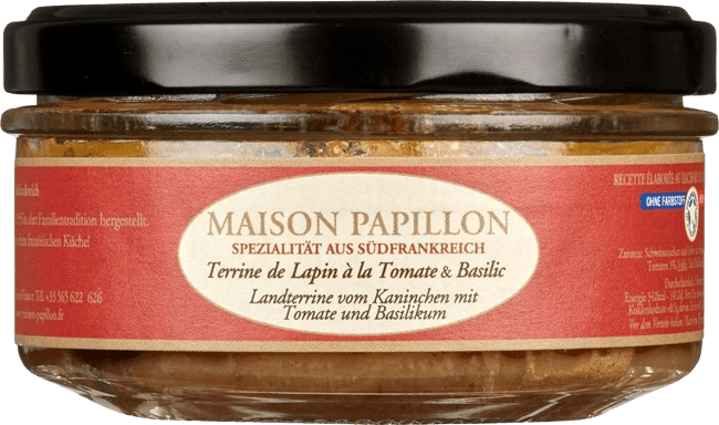 Maison Papillon - Terrine de Lapin Tomate et Basilic
