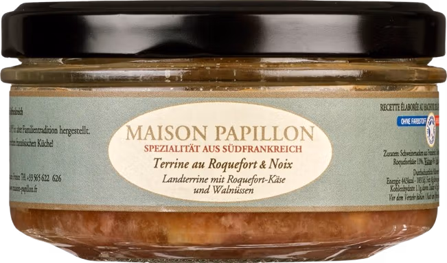 Maison Papillon - Terrine au Roquefort et noix du Périgord