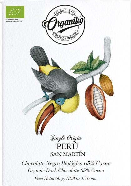 Chocolate Orgániko - Single Origin 65% Cacao Perú "San Martín" - Bio