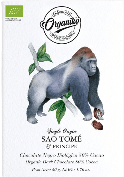 Chocolate Orgániko - Single Origin 80% Cacao Sao Tomé & Príncipe - Bio