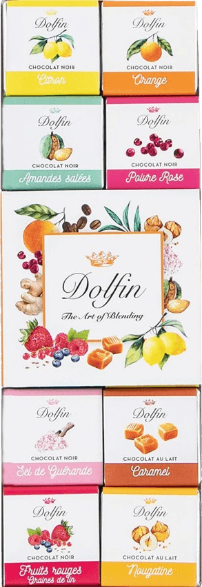 Dolfin Schokolade - Carré 24 Panaché Minitafeln gemischt