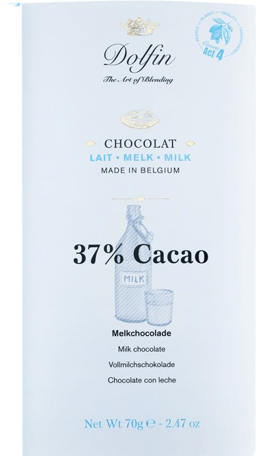 Dolfin Schokolade - Edelvollmilchschokolade 37%