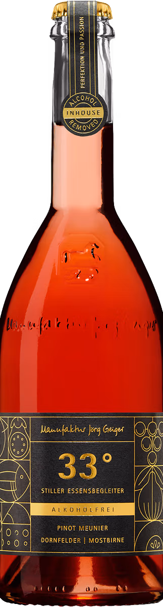 Manufaktur Jörg Geiger - 33 Grad - Pinot Meunier | Dornfelder | Mostbirne -alkoholfrei -