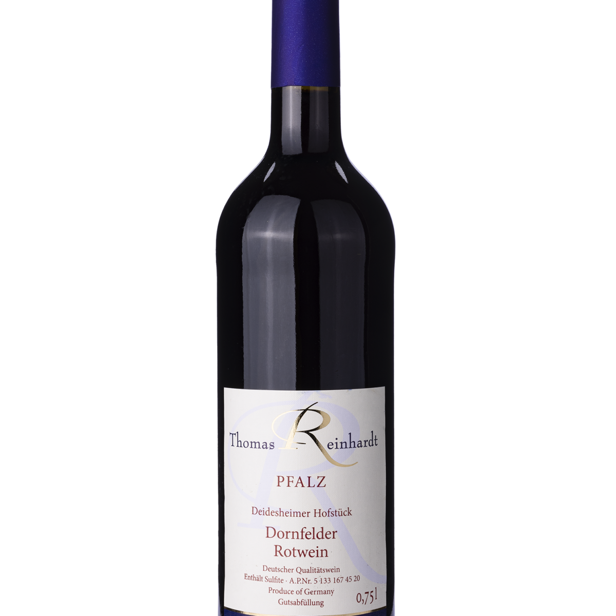 Thomas Reinhardt - Deidesheimer Hofstück Dornfelder halbtrocken 2020 - Weingut Thomas Reinhardt