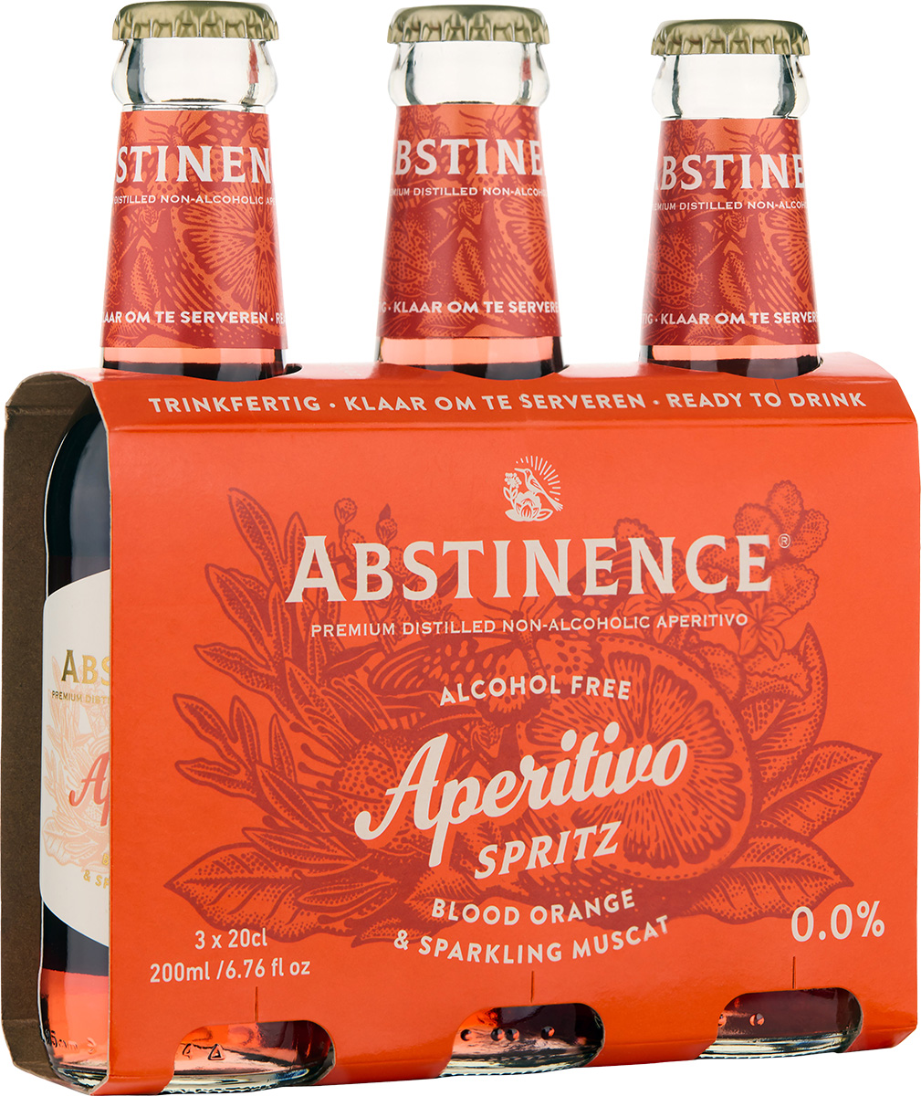 Curated Beverages - Abstinence - Sparkling Blood Orange Spritz 3x0,2l - alkoholfrei