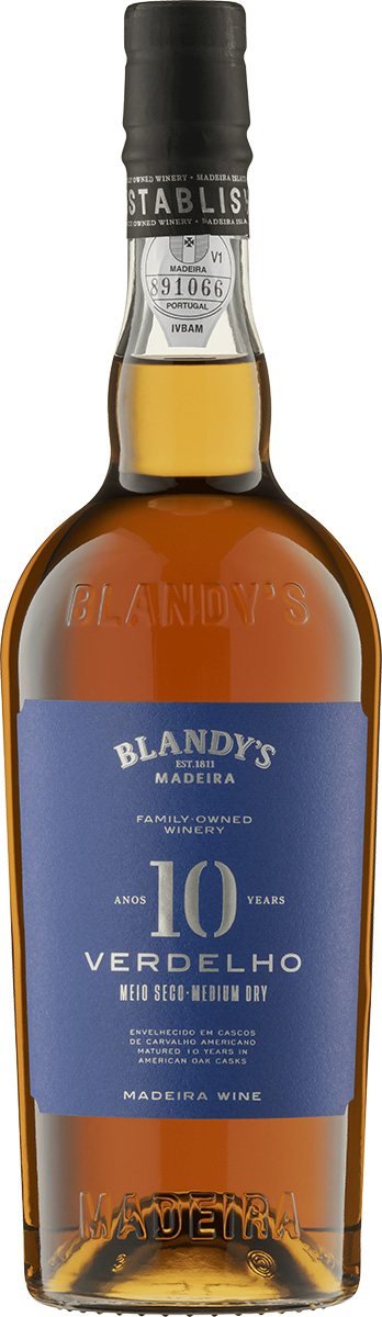 Blandy's Madeira - BLANDY'S 10 Years Old VERDELHO - Medium-dry