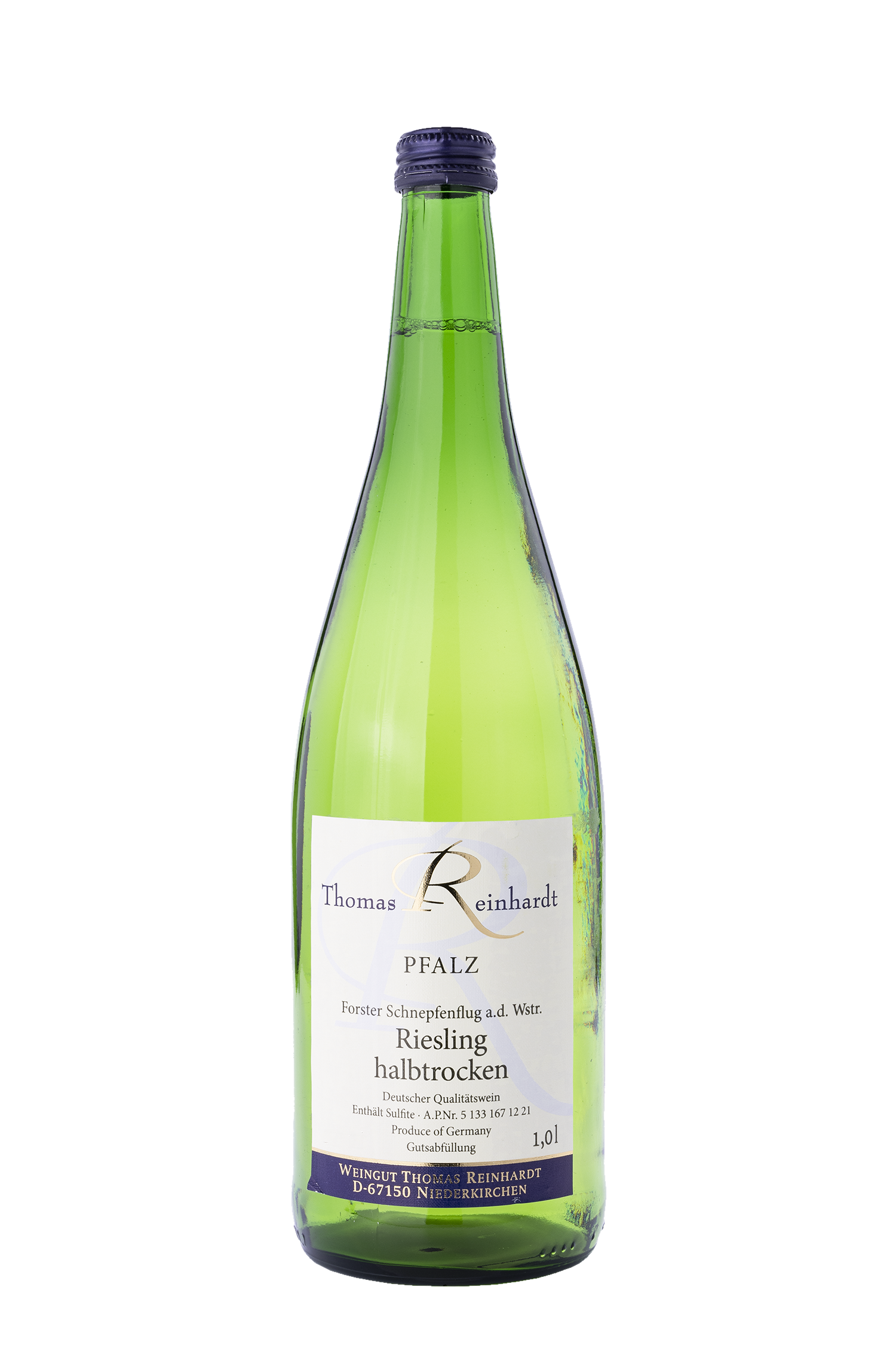 Forster Schnepfenflug Riesling Halbtrocken 2021 - Weingut Thomas Reinhardt Forster Schnepfenflug Riesling Halbtrocken 2021 - Weingut Thomas Reinhardt – Bild 1