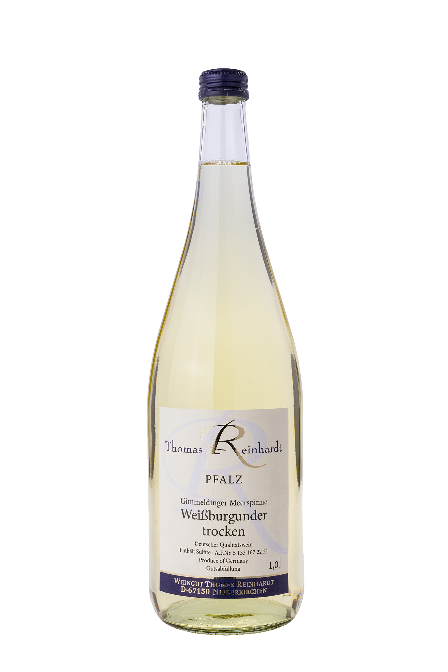 Gimmeldinger Meerspinne Weißburgunder Trocken 2023 - Weingut Thomas Reinhardt Gimmeldinger Meerspinne Weißburgunder Trocken 2023 - Weingut Thomas Reinhardt – Bild 1