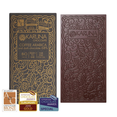 Karuna - Schokoladetafel Belize With Coffee Arabica 68% - 60G Karuna - Schokoladetafel Belize With Coffee Arabica 68% - 60G – Bild 1