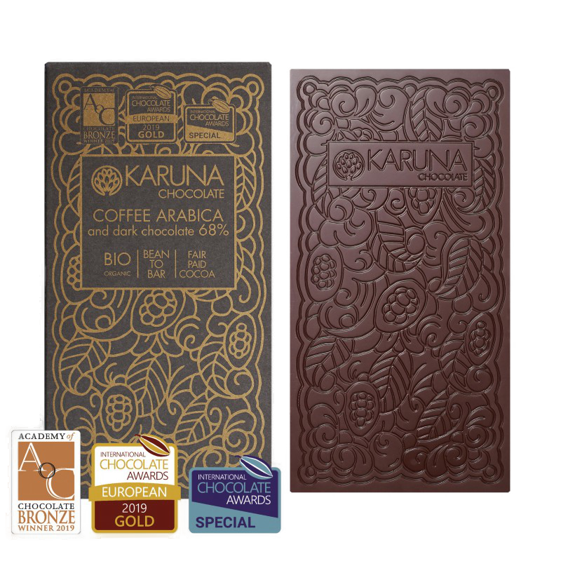 Karuna - Schokoladetafel Belize with Coffee Arabica 68% - 60g
